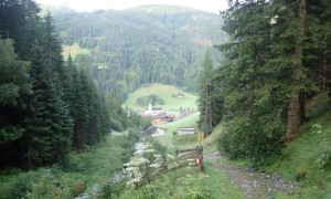 Hochgrabe Königsweg - Zustieg Einattal, Rücklick Innervillgraten