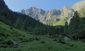 Klettersteig Steinwand - bei der Obergailer Alm, Blick zum Edigon