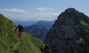 Klettersteig Steinwand - Rückblick Letterspitze