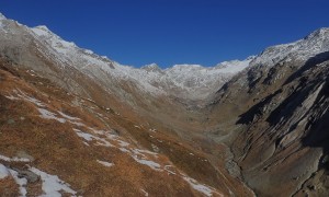 Bergtour Hohes Kreuz - Blick Talschluss Umbaltal