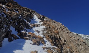 Bergtour Hohes Kreuz - steiler Aufstieg Ostflanke