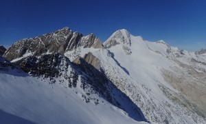 Bergtour Hohes Kreuz - Blick zur Daberspitze und Rötspitze