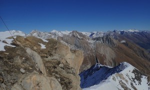 Bergtour Hohes Kreuz - Panorama von Großvenediger und Großglockner