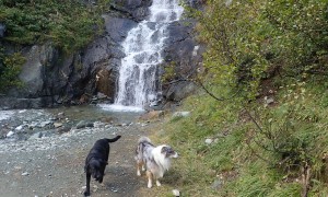 Bergtour Hohes Kreuz - Wasserfall beim Rückweg