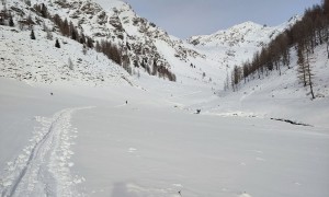 Skitour Hochgrabe - Rückweg Einattal