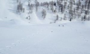 Skitour Kärlsspitze - Abfahrt