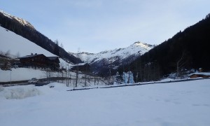 Skitour Gumriaul - Start bei der Reiterstube, Blick zum Regenstein