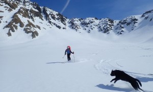 Skitour Gumriaul - Abfahrt mit Pulvergenuss