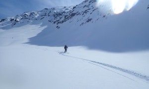 Skitour Gumriaul - Abfahrt mit Pulvergenuss