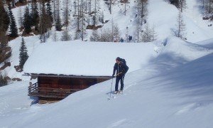 Skitour Gumriaul - Abfahrt, Tilliachalm