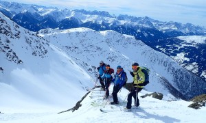 Skitour Gölbner - steile Abfahrt