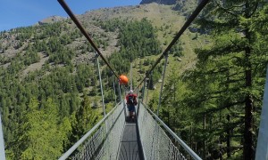 Bergtour Domhütte - Charles Kuonen Hängebrücke