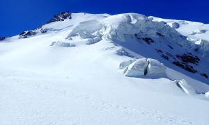 Hochtour Dom - Abstieg Hohberggletscher, Seracs