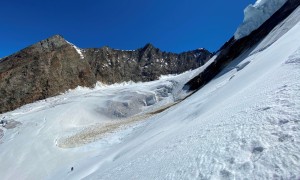 Hochtour Dom - Rückblick Hohberggletscher