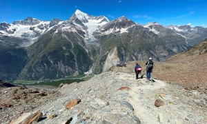 Hochtour Dom - kurz vor der Domhütte