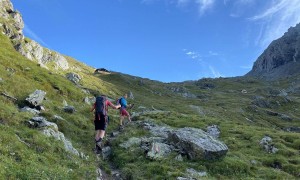 Hochtour Großer Hexenkopf - kurz vor der Eisseehütte