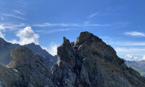 Hochtour Großer Hexenkopf - Abseilstelle