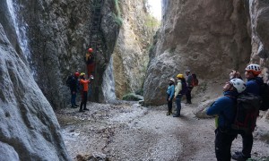 Klettersteig Burrone Giovanelli - im Steig