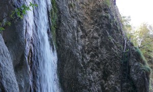 Klettersteig Burrone Giovanelli - im Steig