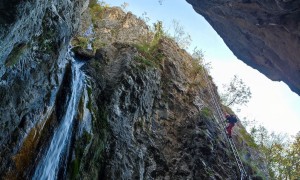 Klettersteig Burrone Giovanelli - im Steig