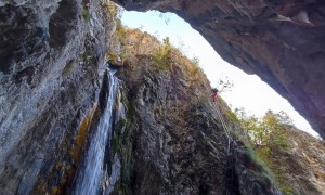 Klettersteig Burrone Giovanelli - im Steig