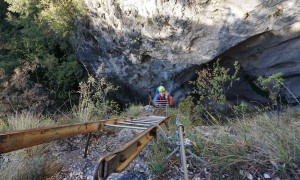 Klettersteig Burrone Giovanelli - im Steig