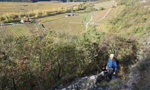 Klettersteig Burrone Giovanelli - im Steig