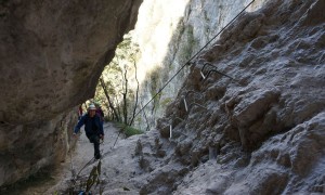 Klettersteig Burrone Giovanelli - im Steig