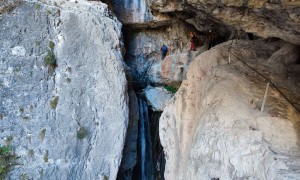 Klettersteig Burrone Giovanelli - im Steig