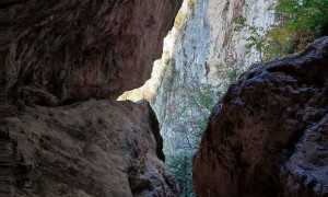 Klettersteig Burrone Giovanelli - im Steig