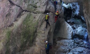 Klettersteig Burrone Giovanelli - im Steig