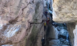 Klettersteig Burrone Giovanelli - im Steig