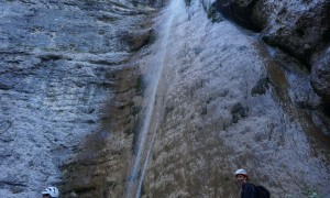 Klettersteig Burrone Giovanelli - im Steig