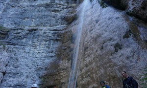 Klettersteig Burrone Giovanelli - im Steig