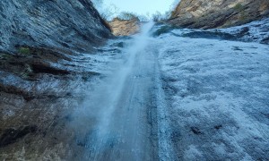 Klettersteig Burrone Giovanelli - im Steig