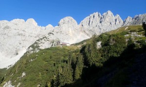 Klettersteig Ellmauer Halt - Zustieg, kurz vor der Gruttenhütte