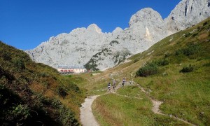 Klettersteig Ellmauer Halt - Zustieg, kurz vor der Gruttenhütte