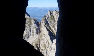 Klettersteig Ellmauer Halt - Gamsängersteig, Abstieg über Leiter