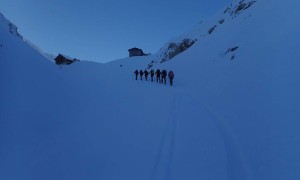 Skitour Eisenreich - Aufstieg, kurz vor der Obstansersee-Hütte