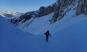 Skitour Eisenreich - Aufstieg, kurz vor der Obstansersee-Hütte