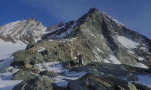 Hochtour Großglockner - bei der Luisenscharte mit Gipfelblick