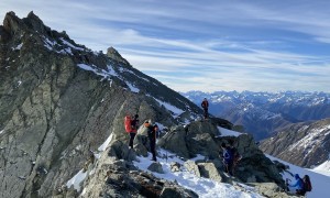 Hochtour Großglockner - bei der Luisenscharte mit Blick zum Luisenkopf