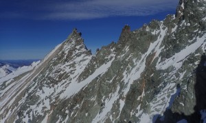 Hochtour Großglockner - im Stüdlgrat, Blick zur Glocknerwand