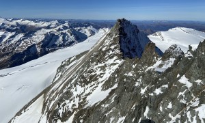 Hochtour Großglockner - im Stüdlgrat, Blick zur Glocknerwand