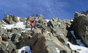 Hochtour Großglockner - im Stüdlgrat, kurz vor dem Gipfel