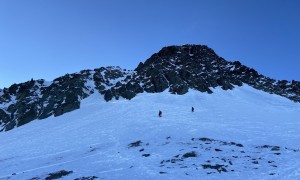 Hochtour Großglockner - Abstieg, Rückblick Glocknerleitl