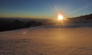 Hochtour Großglockner - Sonnenuntergang Ködnitzkees