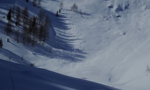 Skitour Eisenreich - Rückblick Abfahrt