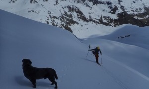 Skitour Hochgrabe - Rückweg, Gegenanstieg Arntaler Lenke