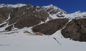 Skitour Hochgrabe - Abfahrt Arntal, beim Garten